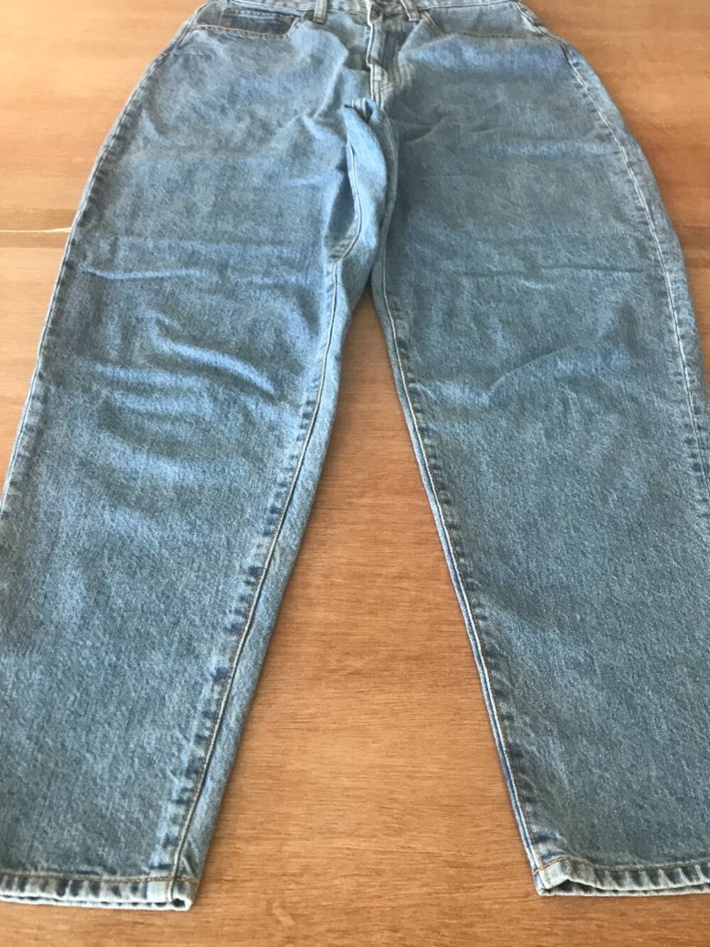 Etre Tokyo Jeans Women size M Blue High Rise Medium Wash Flared Skater 15303